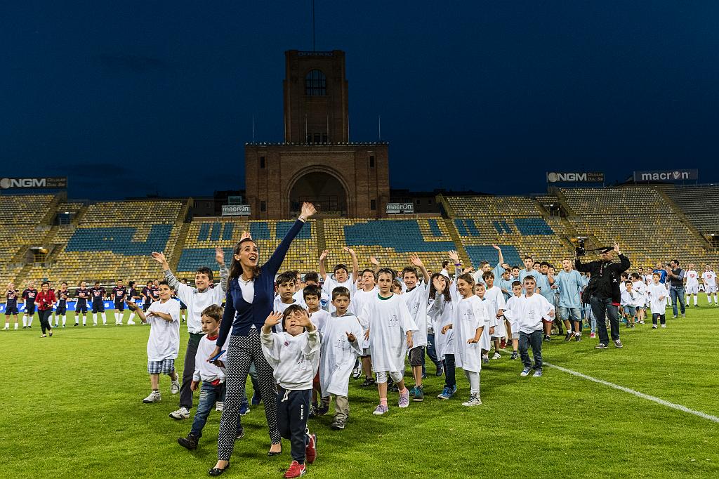 Edema e i bambini allo stadio